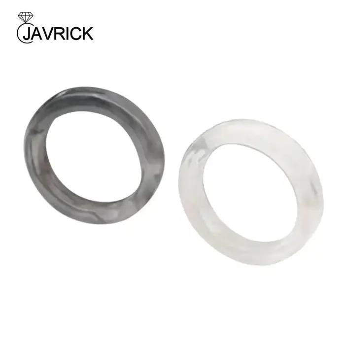 Bagues en résine acrylique pour adolescentes, bijoux empilables mignons, ornement de déclaration, ca
