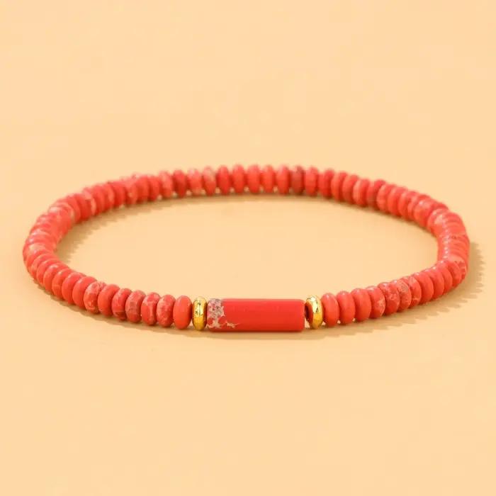 Bracelets à breloques de sédiments marins pour femmes et hommes