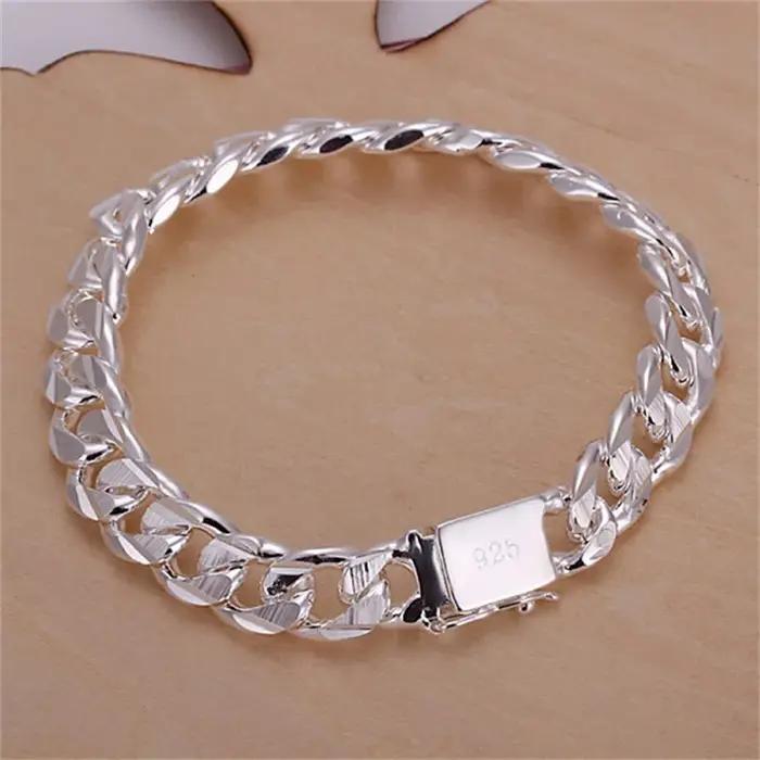 Bracelet en argent sterling 925 pour hommes et femmes