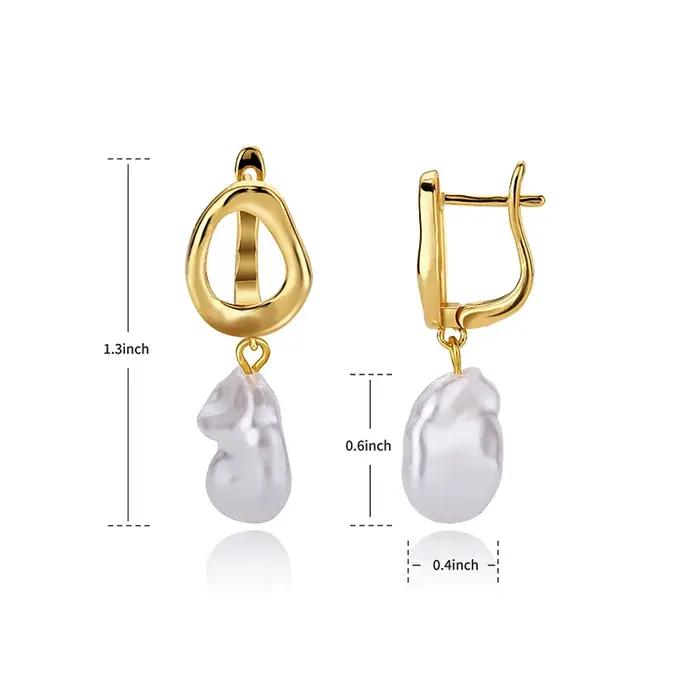 Boucles d'oreilles étoile géométrique pour femmes