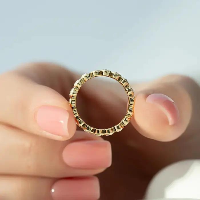 Bague ovale en Zircon pour femmes