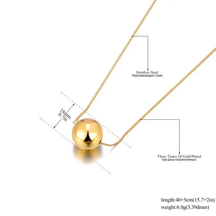 Lokaer-Collier pendentif grosse boule pour femme