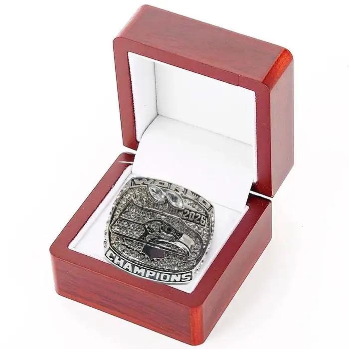 Bague Commémorative en Acier Inoxydable Cadeau Passion Rugby Clé Style Unique Occasions Spéciales