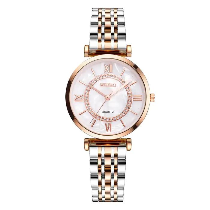 Luxe cristal femmes Bracelet montres haut de gamme mode diamant dames Montre à Quartz en acier Femme Montre-Bracelet Montre Femme Relogio
