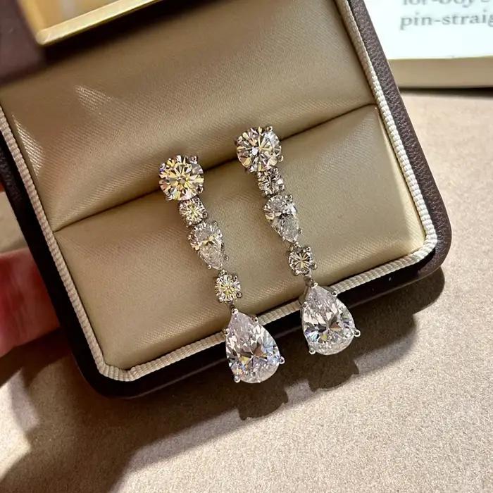 COSYA – boucles d'oreilles en argent 100% S925 pour femmes