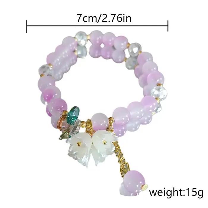 Bracelet en cristal de pop-corn sucré pour femme