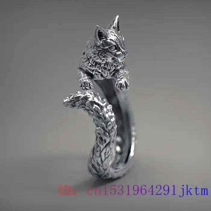 Bague chat en argent 925