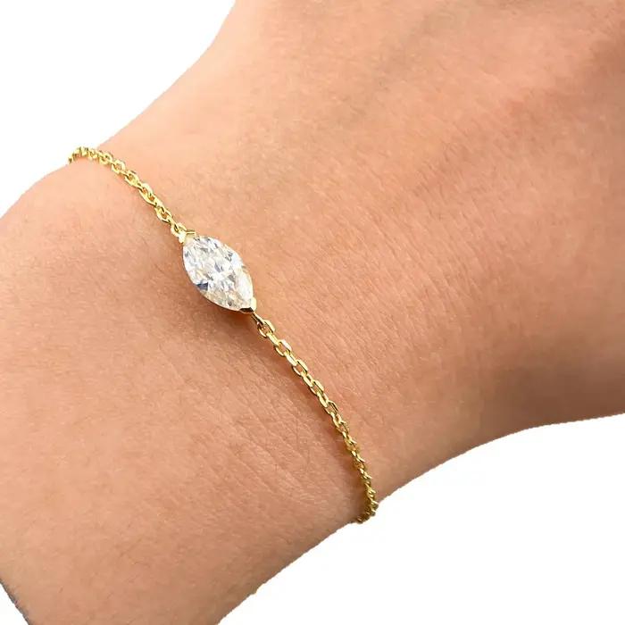 Bracelet en moissanite PureNew Classic 1ct Marquise