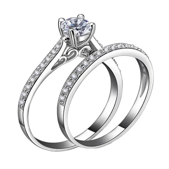 Lihong – bague en argent Sterling 925 incrustée de Zircon pour femmes