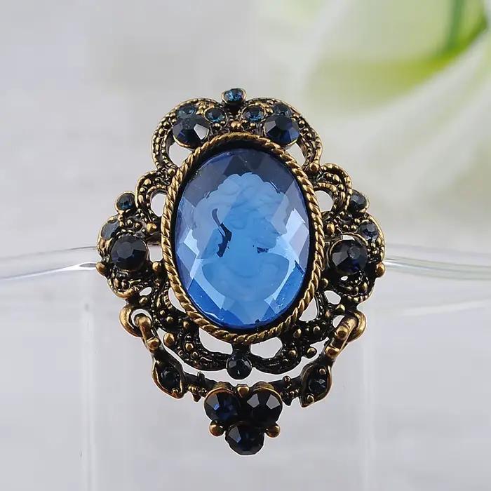 Broche camée de style victorien, accessoire de mode vintage élégant