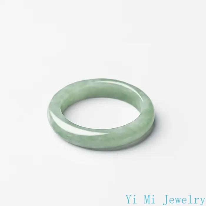 Bagues en Jade birman pour femmes, bijoux émeraude naturelle, pierres précieuses, Talismans blancs, accessoires Vintage, breloque en jadéite sculptée