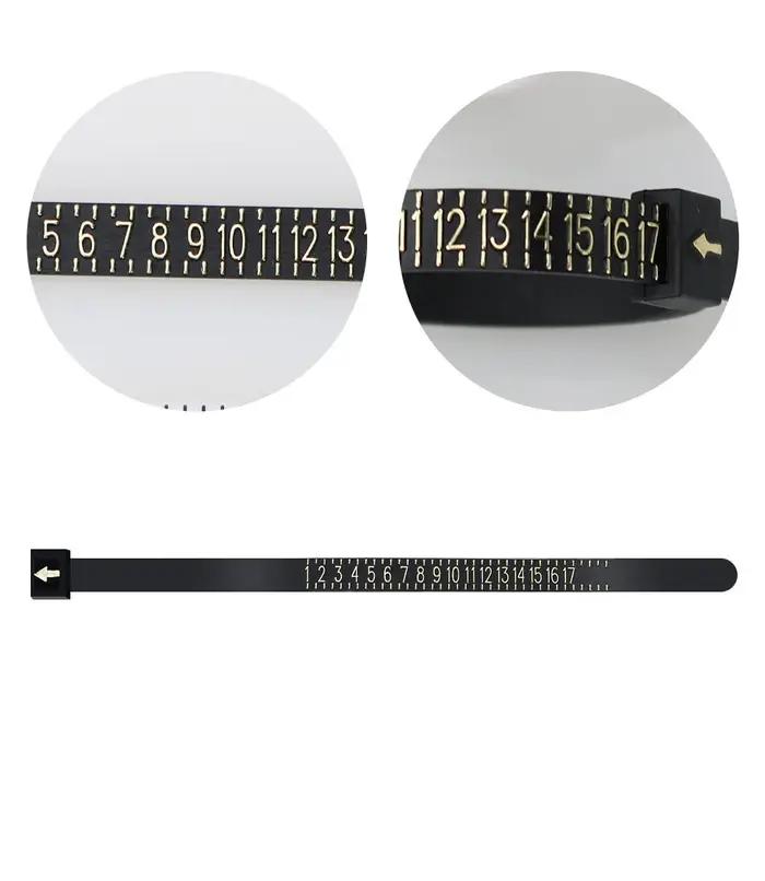 Outils de mesure de taille de bague en plastique pour personnalisation de bijoux pour hommes et femmes usages spéciaux et cadeaux d'anniversaire alliance bague de demande bijoux occasions spéciales