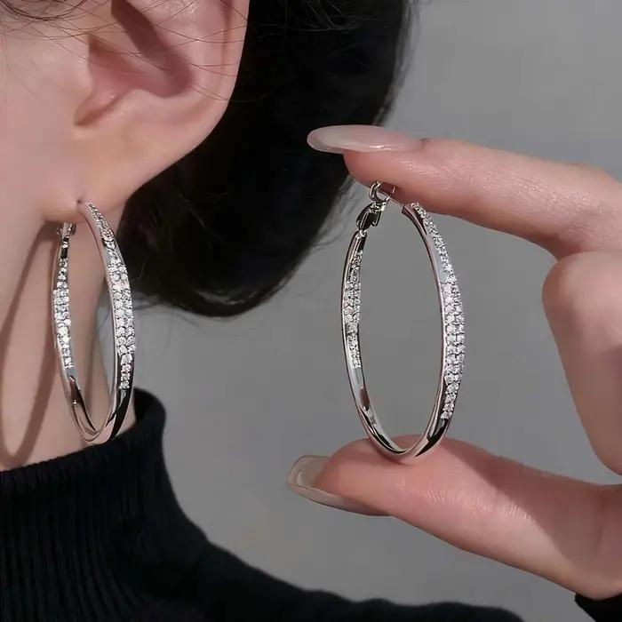 Boucles d'oreilles en argent sterling 925 pour femmes