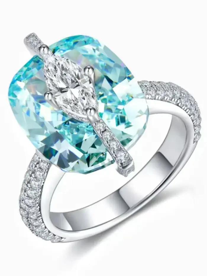 ZOCA 925 bague originale grandes bagues en argent de luxe nouveaux anneaux ambre raiponce pour les femmes marque