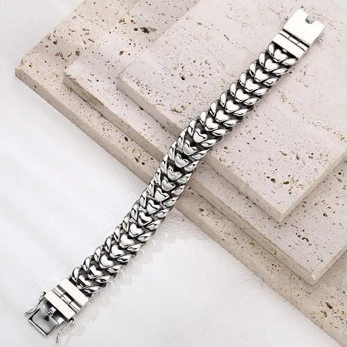 Bracelet en argent sterling S925 puissant