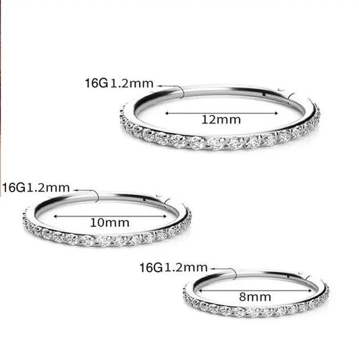 Boucles d'Oreilles Rondes en Titane pour Femme