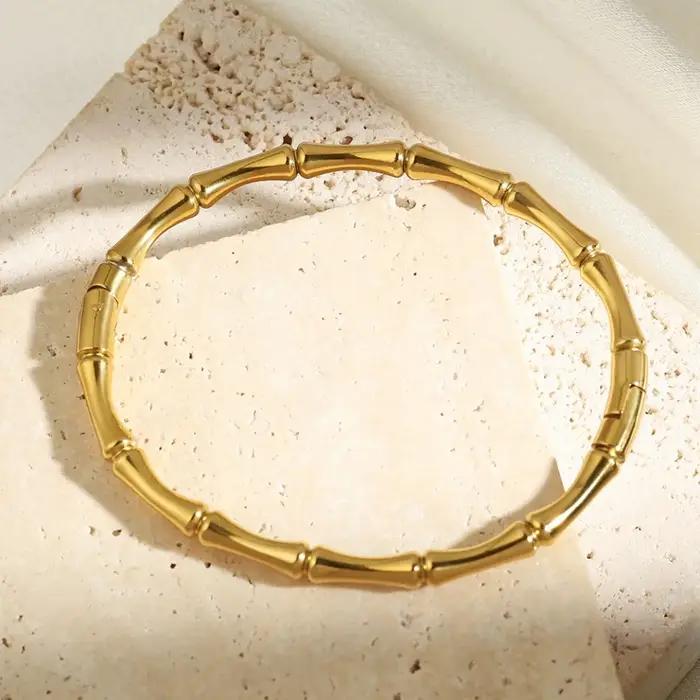 Ensemble de bracelets empilables en acier inoxydable pour femmes