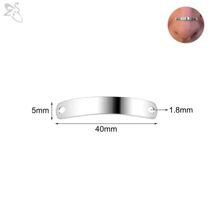 AOEDEJ 1 pièce anneau de nez en acier inoxydable 24/30/35/40/45MM pont réglable Piercing Punk Rock oreille Piercings bijoux accessoires