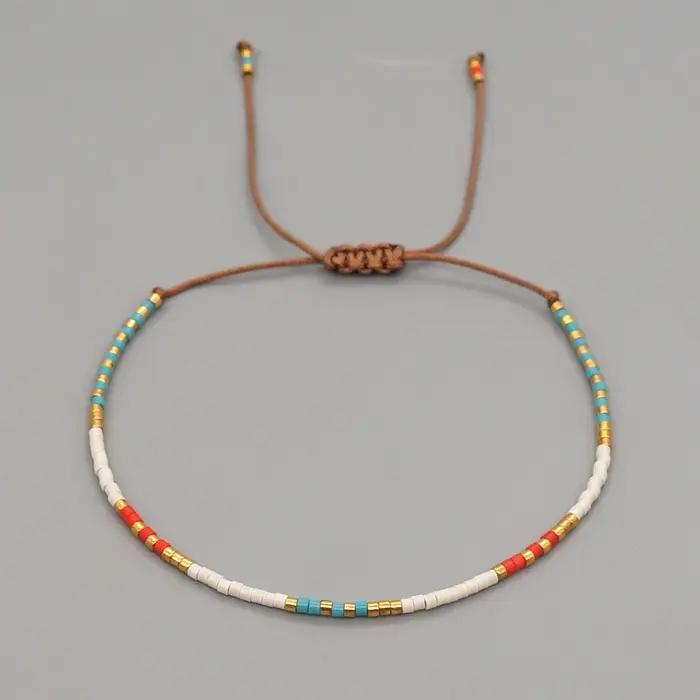 Go2Boho Miyuki Bracelets de perles Simple mince Bracelet bohème Pulsera Style natif bijoux brassard pour femmes