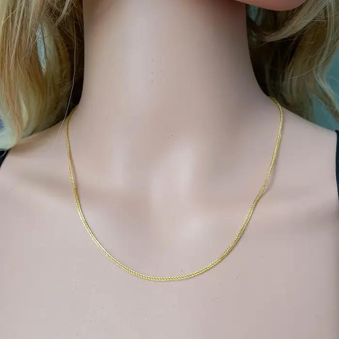 Collier chaîne Chopin en argent sterling 925 de 35 à 90 cm
