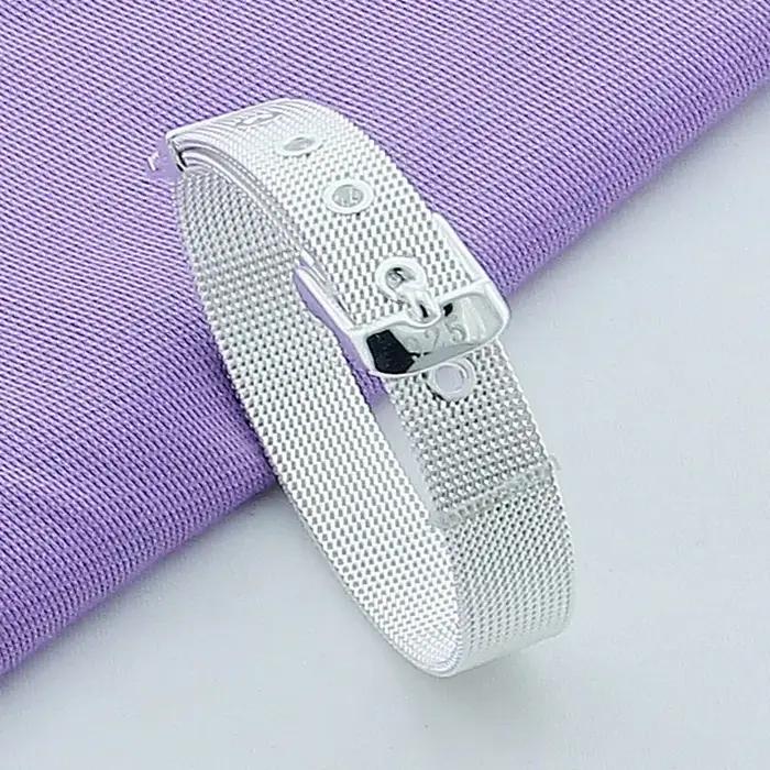 Nouveau Bracelet en argent 925 Simple à la mode