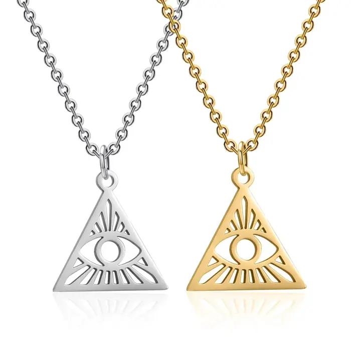 Collier pendentif oeil de dieu pour femmes et hommes