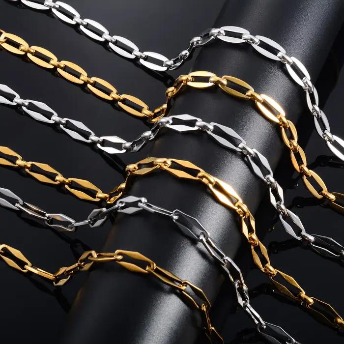 Collier Long de Base en Acier Inoxydable pour Homme et Femme