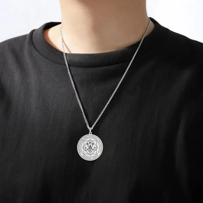 LIKGREAT Mammon collier argent Talisman colliers abondance prospérité