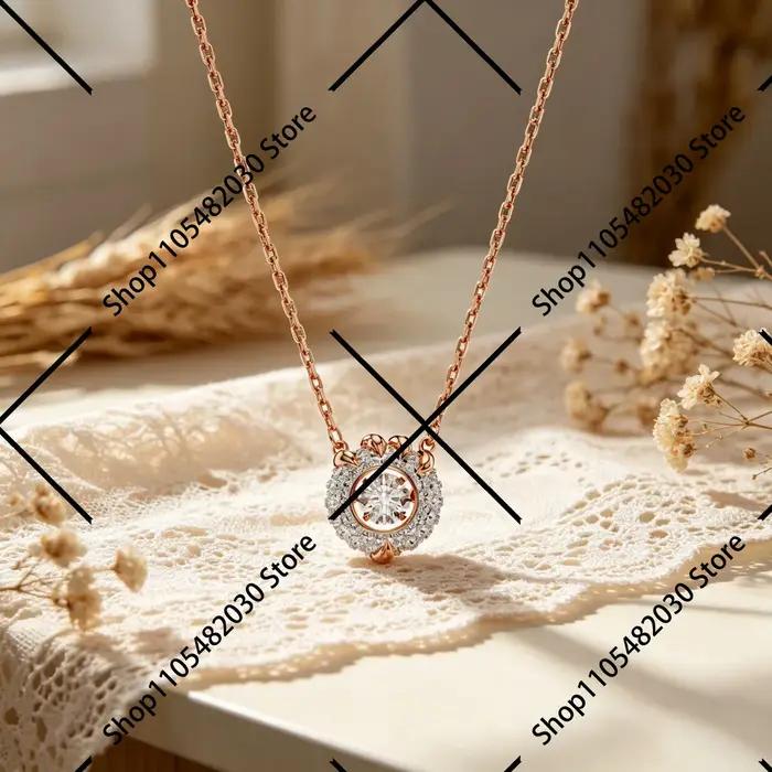Collier à trois cercles entrelacés, style élégant et raffiné