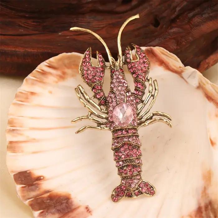Belle broche de luxe baroque au Design de homard pour hommes et femmes