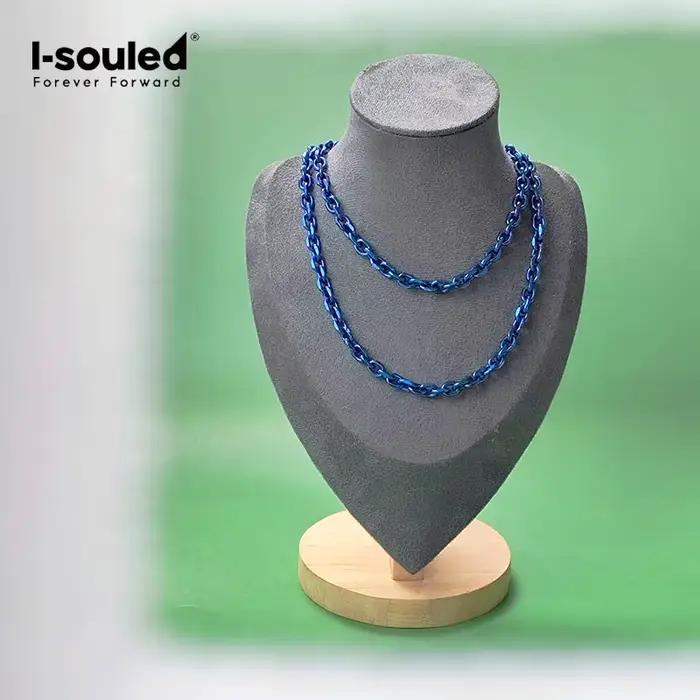Collier en chaîne d'ancre en titane 7mm pour navigateurs et amoureux de l'océan cadeau pour homme et femme océan marine stabilité et force océanique style sportif