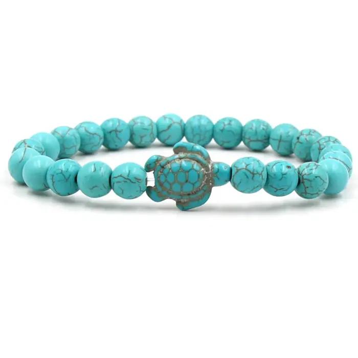 Bracelets en perles de tortue de mer pour femmes et hommes