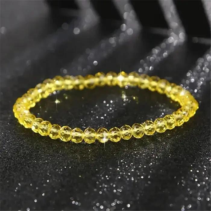 Nouveau Bracelet en cristal d'autriche artificiel, perles en pierre brillante, corde élastique, bijoux pour femmes