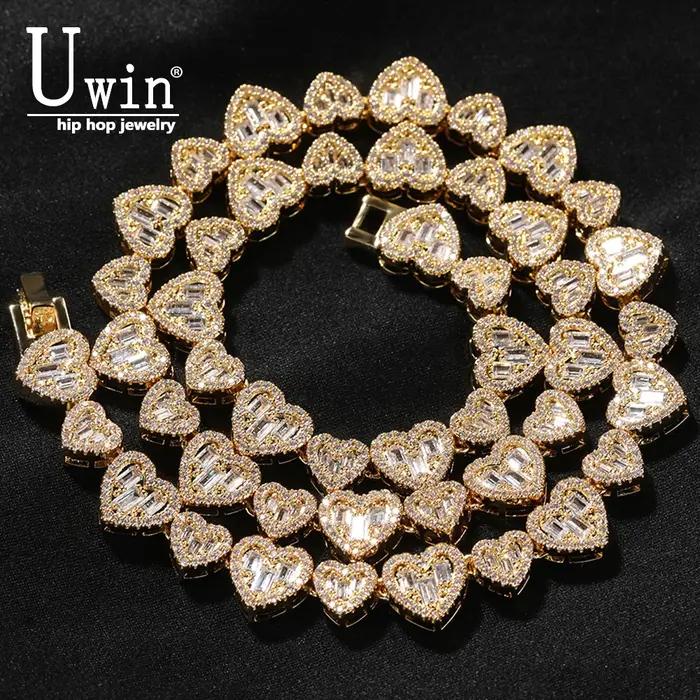 Collier en Forme de Cœur de 10mm avec Incrustation de CZ