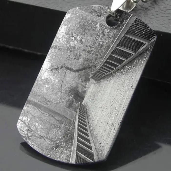 Collier Photo personnalisé avec Photo gravée au Laser
