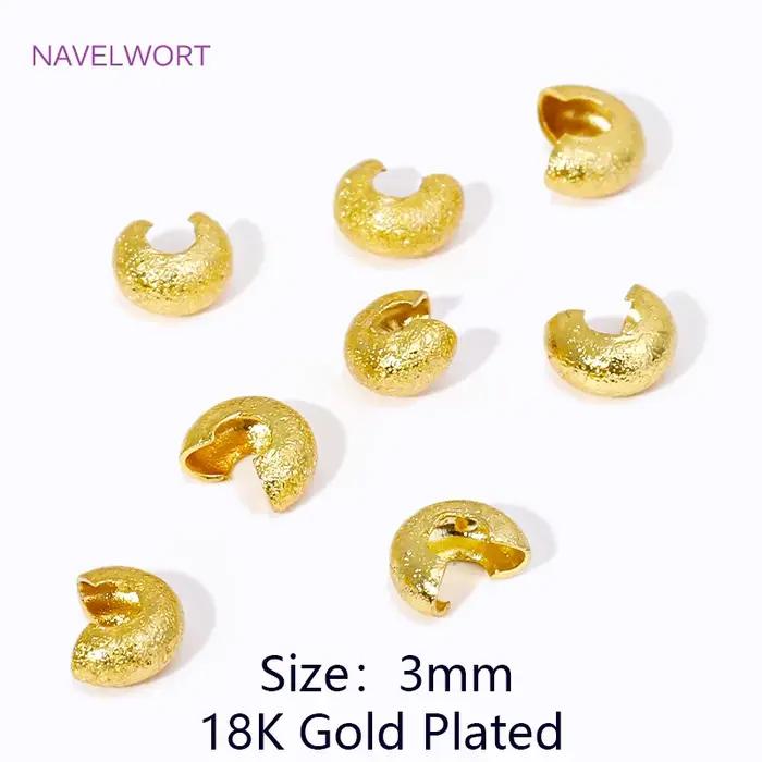 50/100 pièces 18K plaqué or laiton fil garde gardien protecteurs boucles U forme fermoirs connecteur