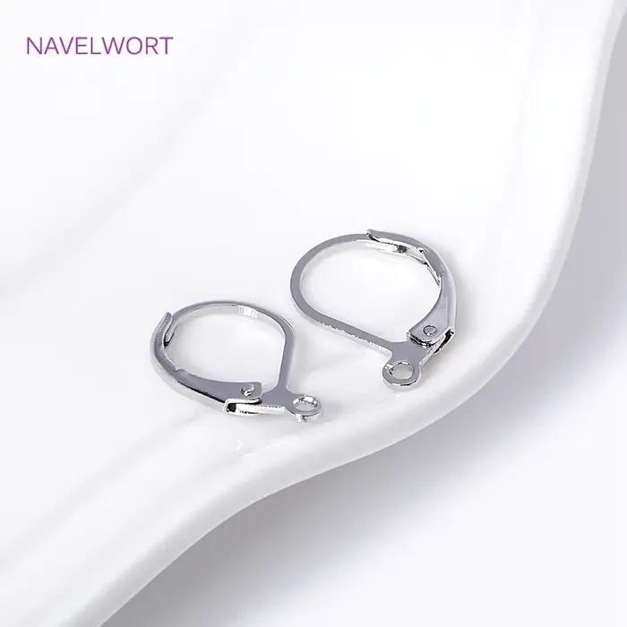 Boucles d'oreilles françaises à levier arrière plaquées or 18 carats pour bijoux personnalisés en argent sterling à offrir pour femmes occassions spéciales