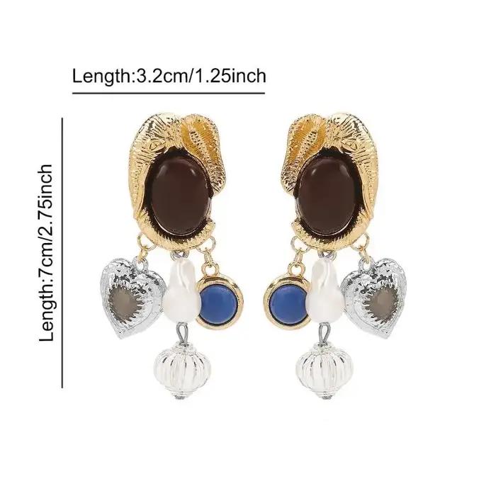 Ensemble luxueux collier et boucles d'oreilles pendentif bijoux animaux