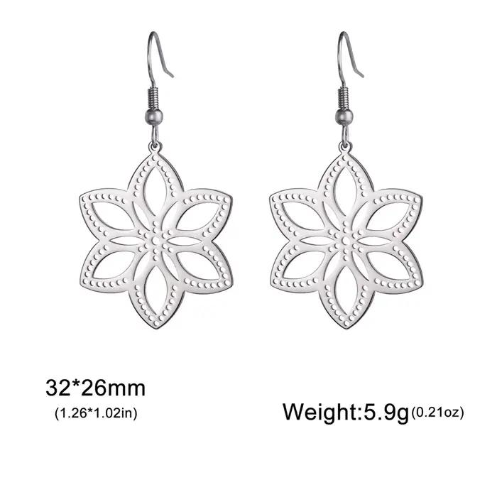 Boucles d'oreilles pendantes à fleurs éternelles, couleur or exquise, pour femmes et filles, bijoux