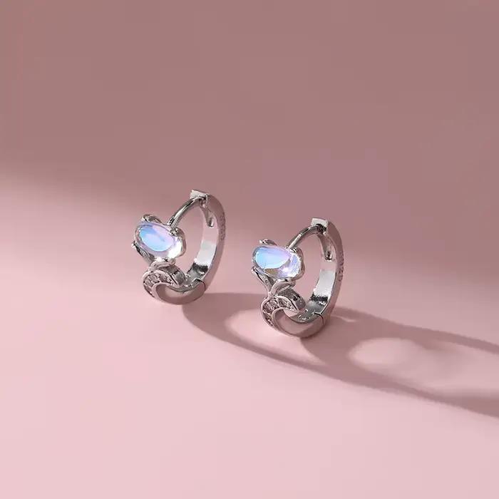 Boucle d'oreille en argent sterling 925, motif renard, petite taille, tendance, nouveau style 2026,