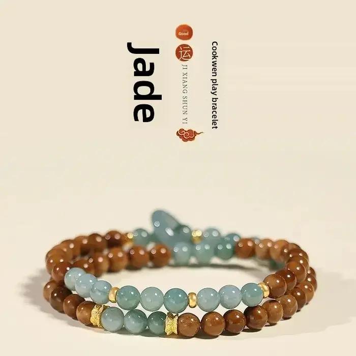 Bracelet perlé Kukui en cristal orange naturel pour femme occasions spéciales élégance moderne