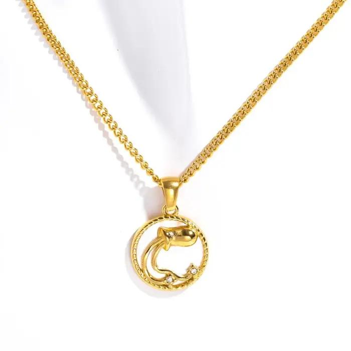 Collier de luxe avec signe du zodiaque