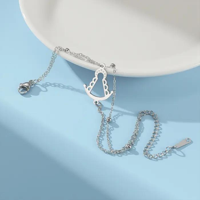 Bracelet Lucktune Notre-Dame d'El Rocío en acier inoxydable pour femme