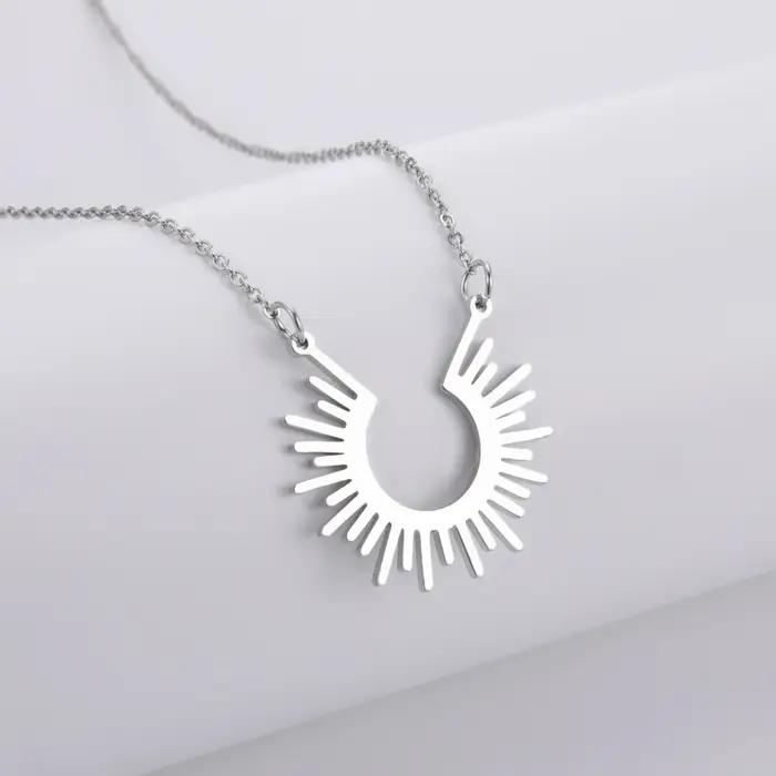 Cazador – collier avec pendentif rayons de soleil pour femmes