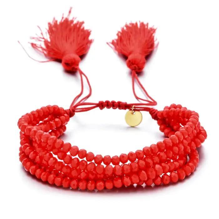 Bracelets multicouches à breloques bohème Miyuki pour femmes, perles de rocaille en cristal, bijoux