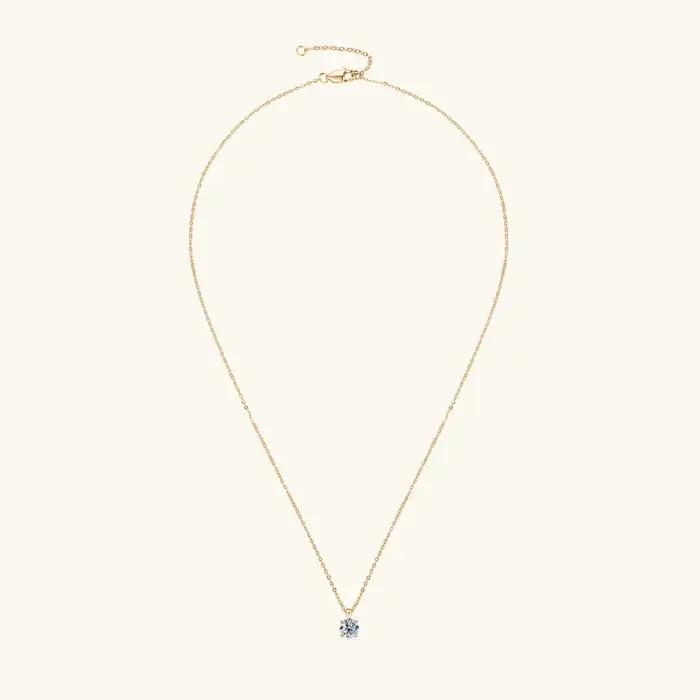 1.0 carat 2ct 3ct D Moissanite Solitaire goutte colliers 18k plaqué or pendentif Original réel 925 argent chaîne bijoux pour les femmes