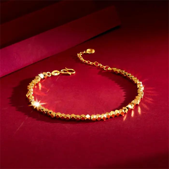 Bracelets de main perlés géométriques pour femmes