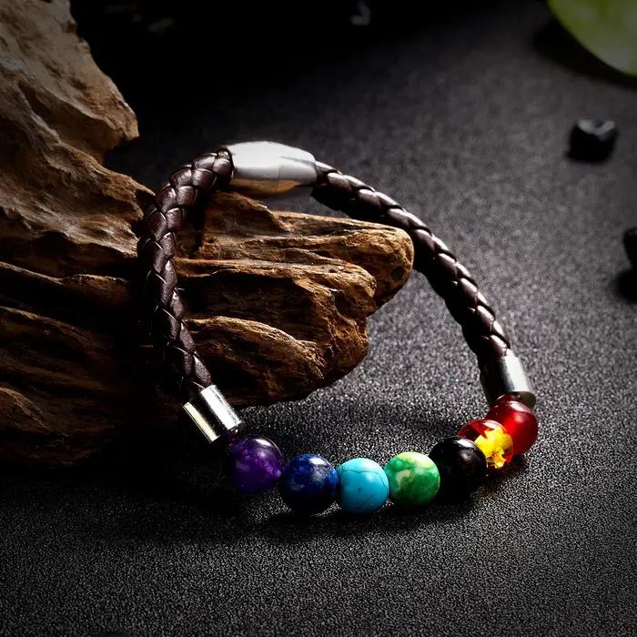 Bracelets en Pierre des 7 Chakras pour Homme et Femme