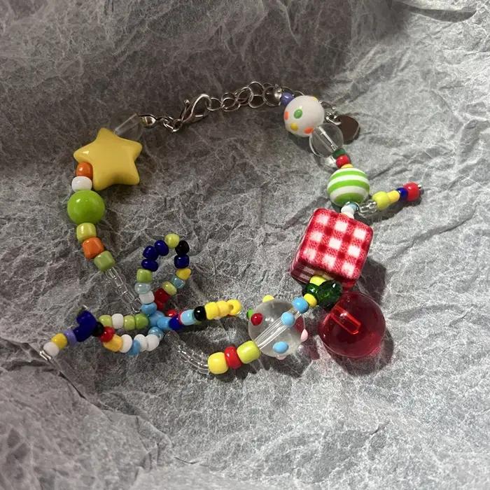 Bracelet de perles colorées pour femmes et filles