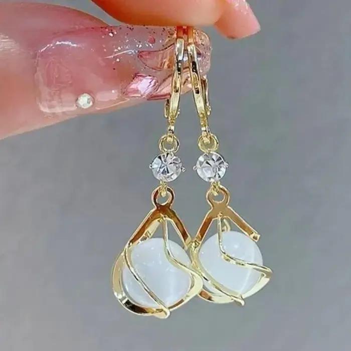 Boucles d'oreilles pendantes Vintage couleur or pour femmes, bijoux à la mode, nouveau